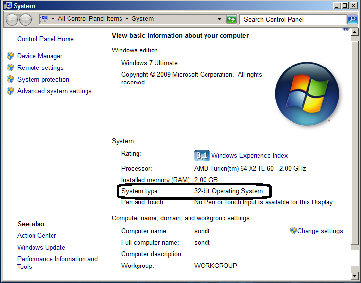 properties my computer