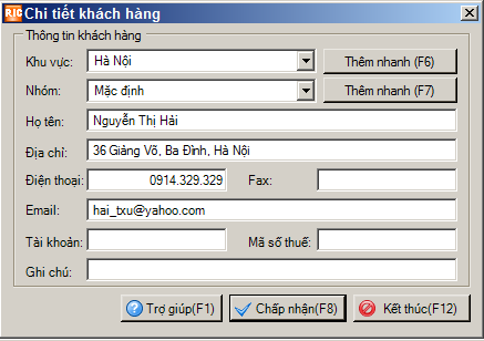 chi tiết kh&aacute;ch h&agrave;ng