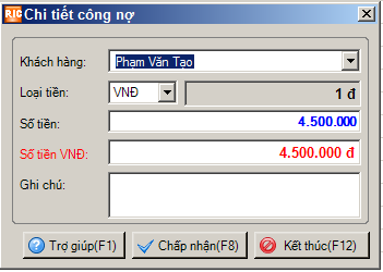chi tiết c&ocirc;ng nợ của kh&aacute;ch h&agrave;ng