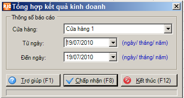 thiết lập th&ocirc;ng số b&aacute;o c&aacute;o