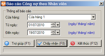 thiết lập b&aacute;o c&aacute;o