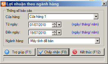 thiết lập b&aacute;o c&aacute;o