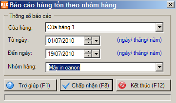 thiết lập b&aacute;o c&aacute;o