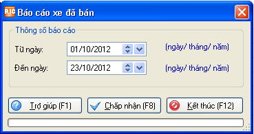 báo cáo chi tiết hàng hóa bán ra