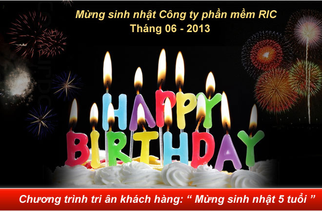 Tri ân khách hàng: Mừng sinh nhật 5 tuổi.